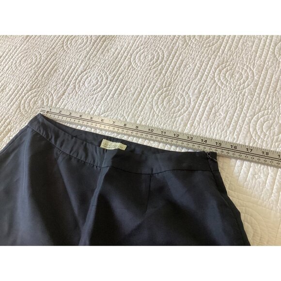 Vintage Laura Leigh 100% silk High Waist Embroidered Cropped Pants Size 8 - Picture 7 of 12